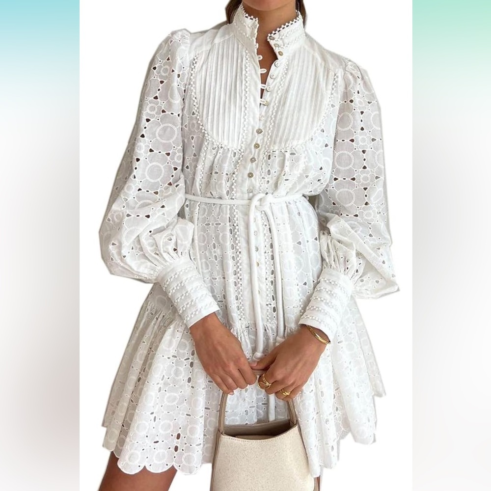 White womens dress